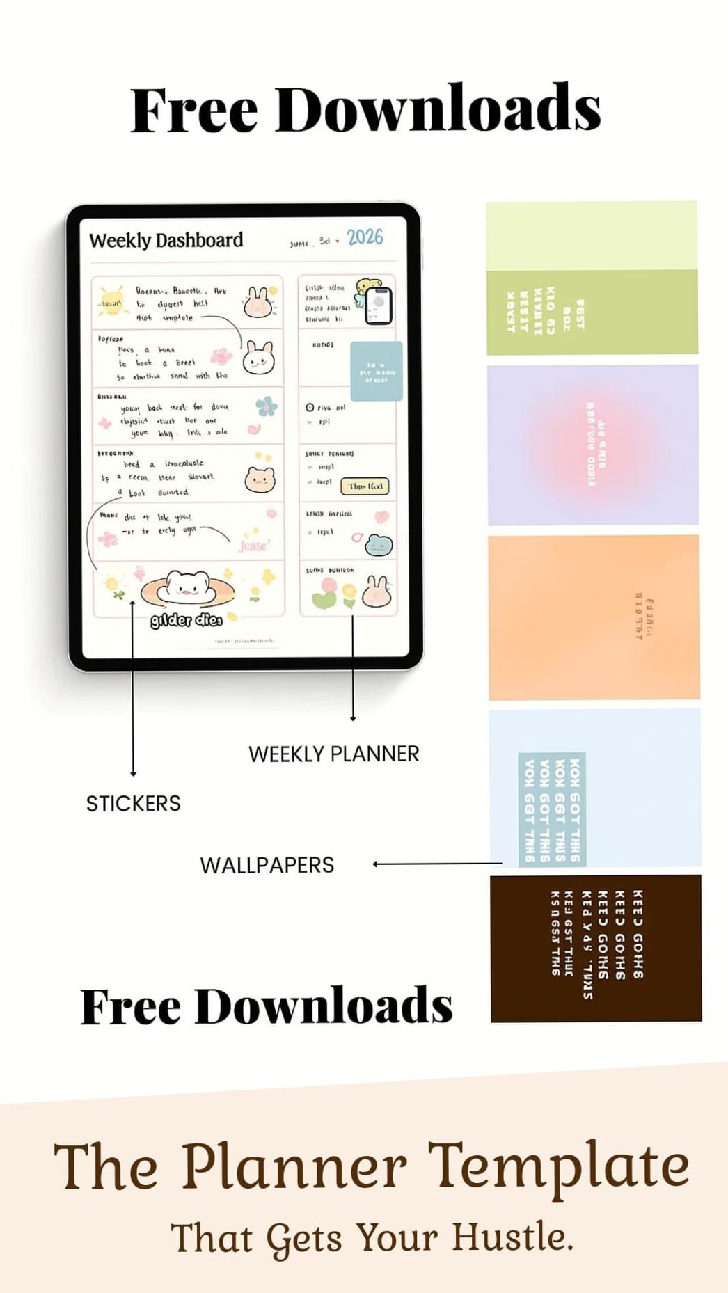 📌 📅 2026 efficiency hack: Dreamy Weekly Planner Dashboard & Aesthetic Templates