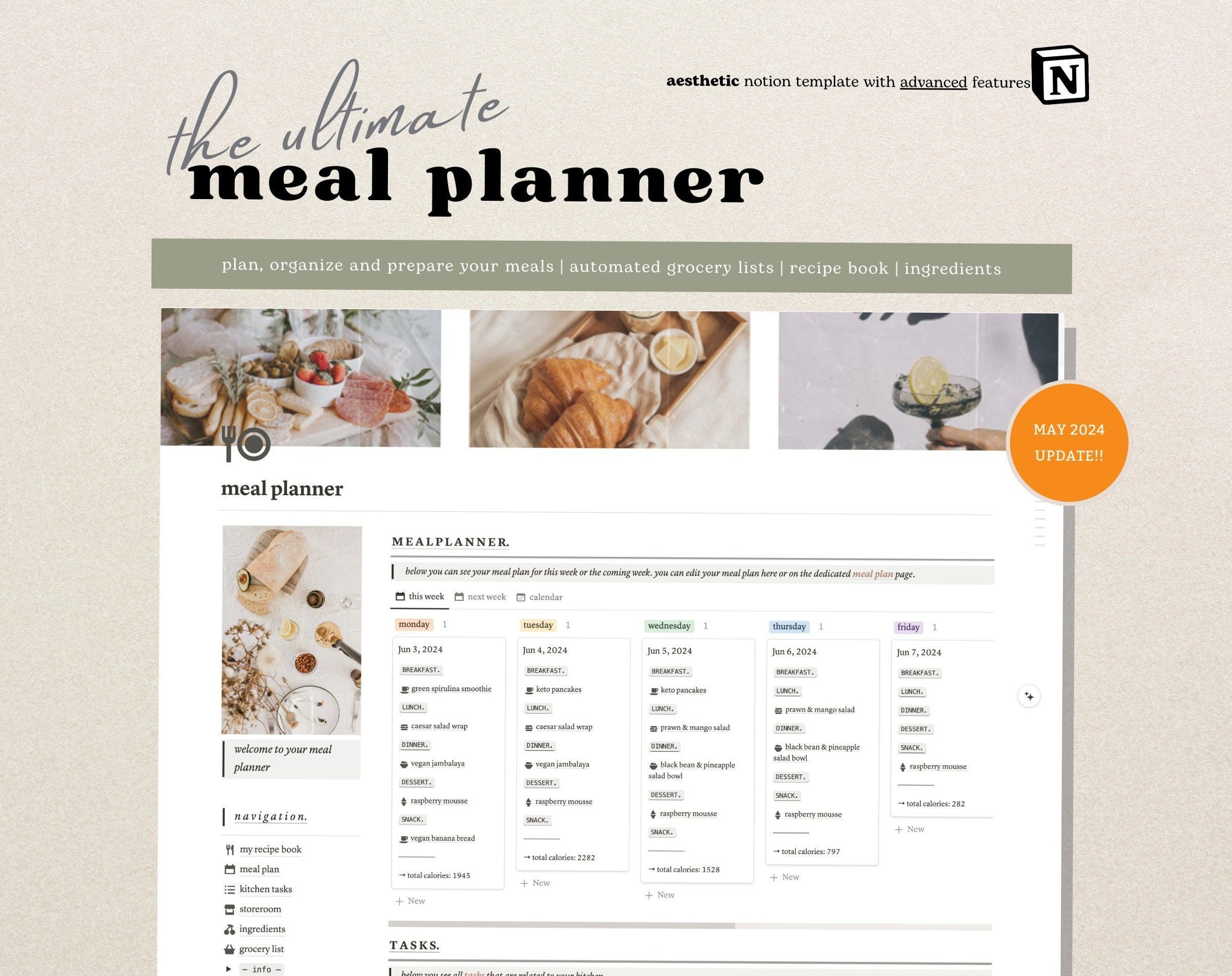 💎 🖌️ 2026 efficiency hack: Notion’s Smart Kitchen: Meal Plan, Track, & Glow