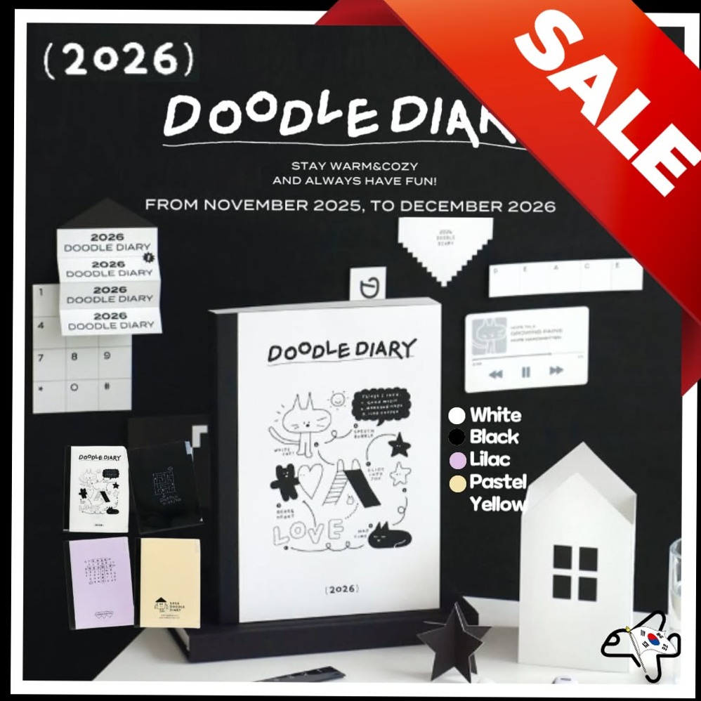 📅 📌 2026 Iconic Doodle Planner Diary & Stickers Set | romanticize your routine