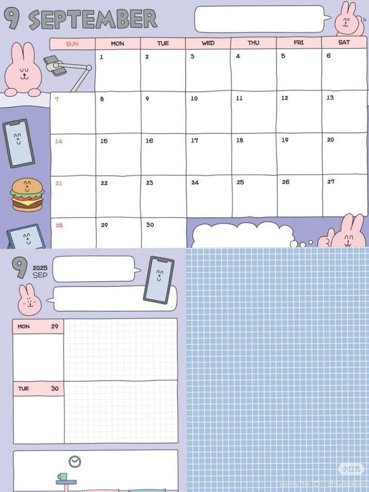 📍 🖌️ 2026 September Digital Planner Layouts & Creative Assets | secret to staying productive