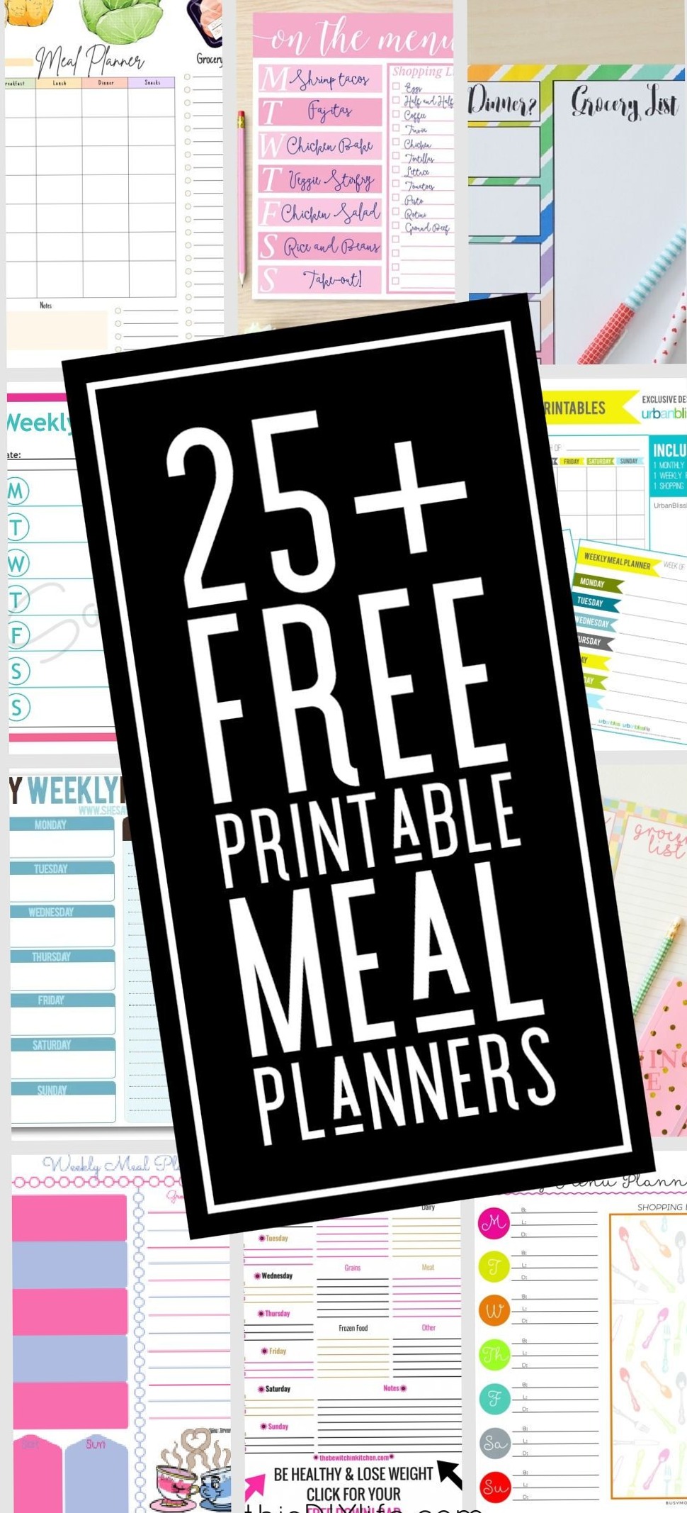 25+ Free Printable Meal Planner pdfs — 🎀 🌿 secret to staying productive