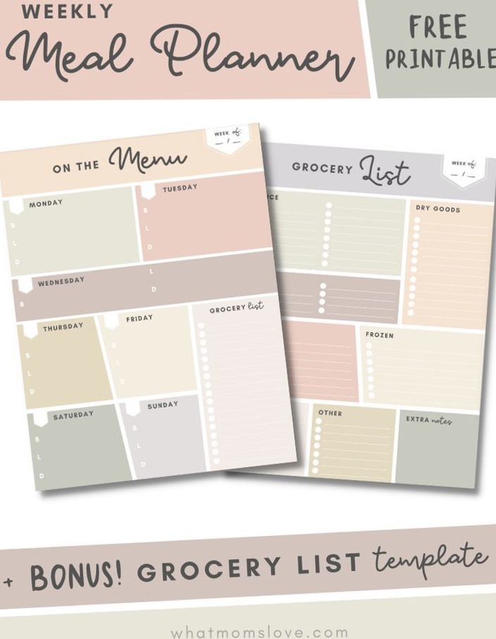 25 Meal Planning Tips for Busy Families + Free Printable Template — 📅 📁 dream life manifestation