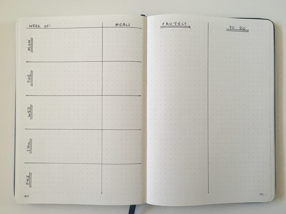 ☁️ 🤍 26 Unique 2-Page Weekly Bullet Journal Layouts | romanticize your routine