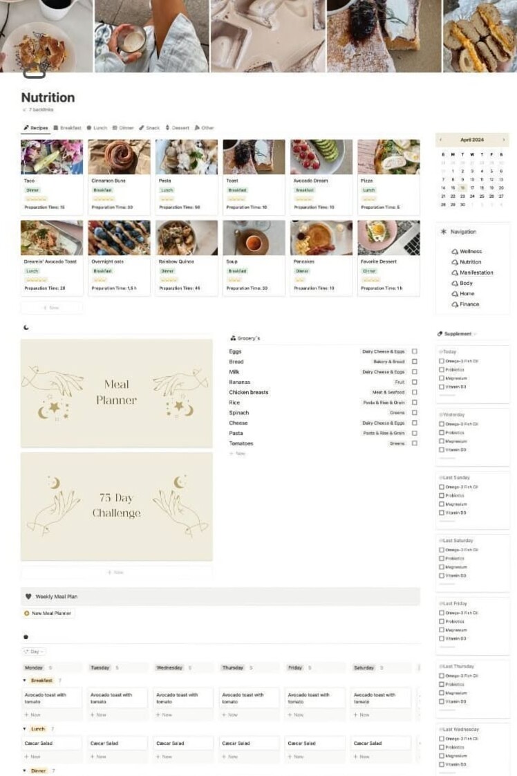 30-Day Meal Prep Notion Guide for Beginners — 💍 💍 ultimate printable checklist