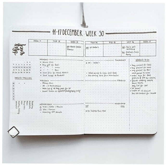 🍰 💍 30 Minimal Weekly Logs for Creative Planning | romanticize your routine