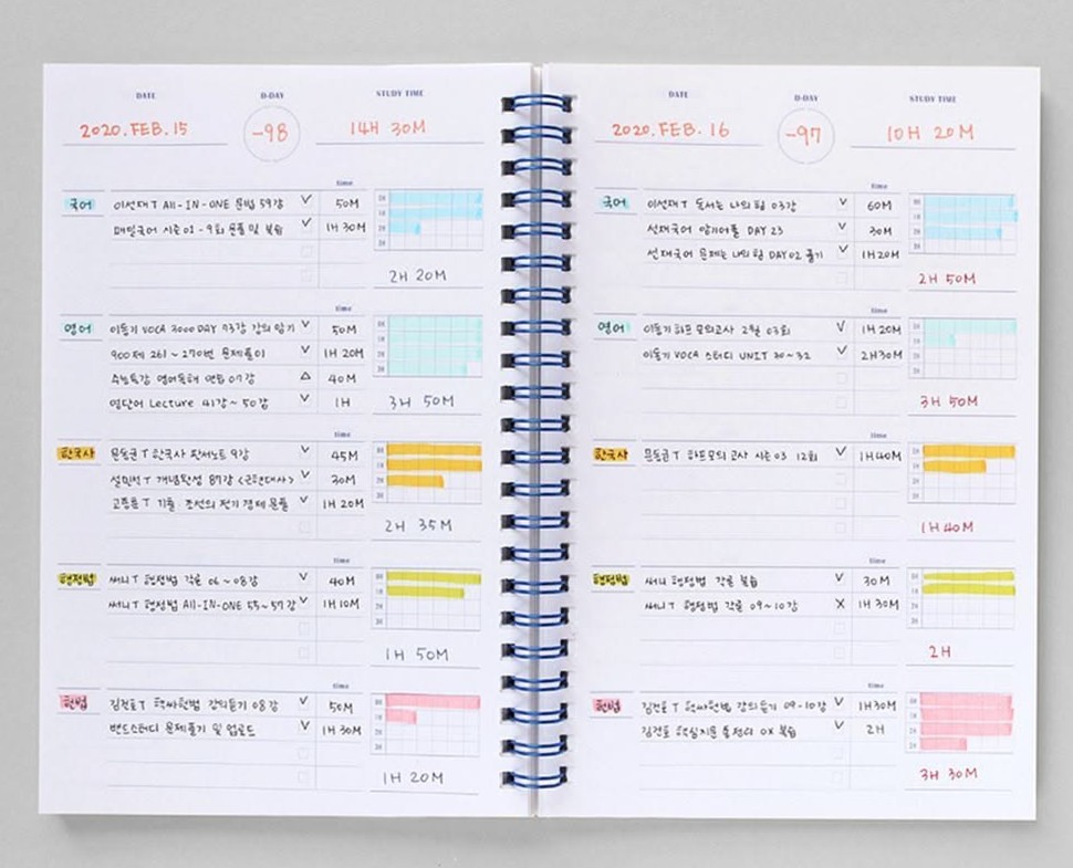 🥂 💌 5 Subjects a Day Study Planner | Digital Planner Design | dream life manifestation