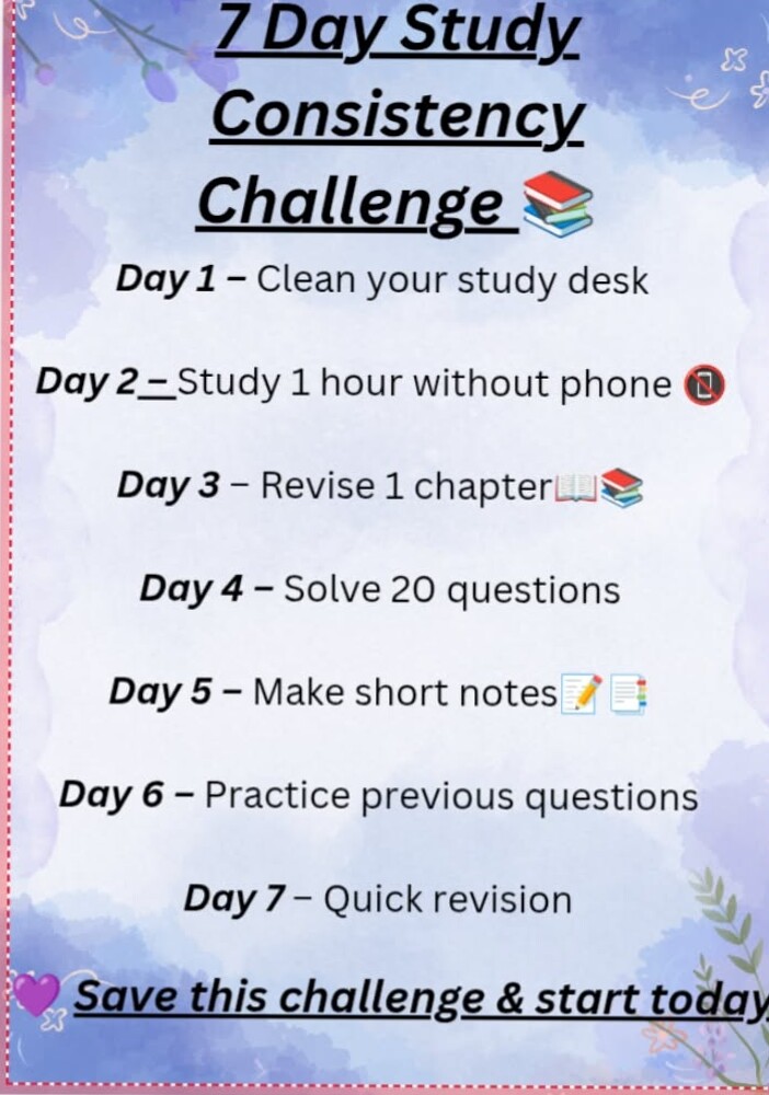 🖌️ 🖌️ 7-Day Study Challenge | Consistency Planner Design | dream life manifestation
