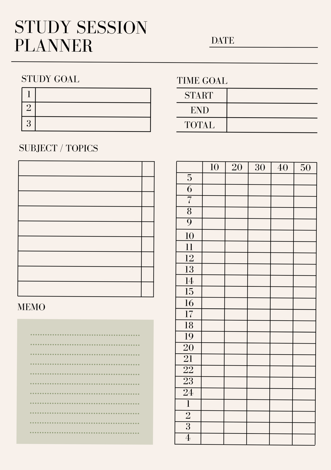Academic Study Planner | Minimal Digital Student Planner for GoodNotes 13 — 🍰 🥂 dream life manifestation