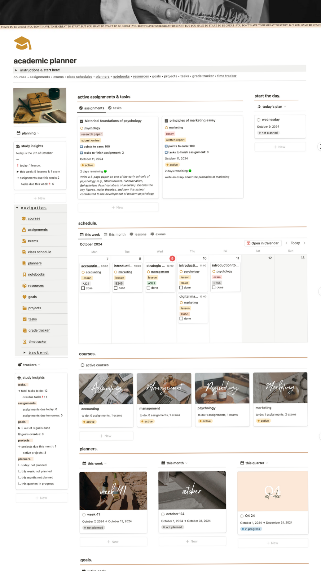 🌿 ✨ Ace Your Classes: The Notion Study Planner 76 | 2026 efficiency hack