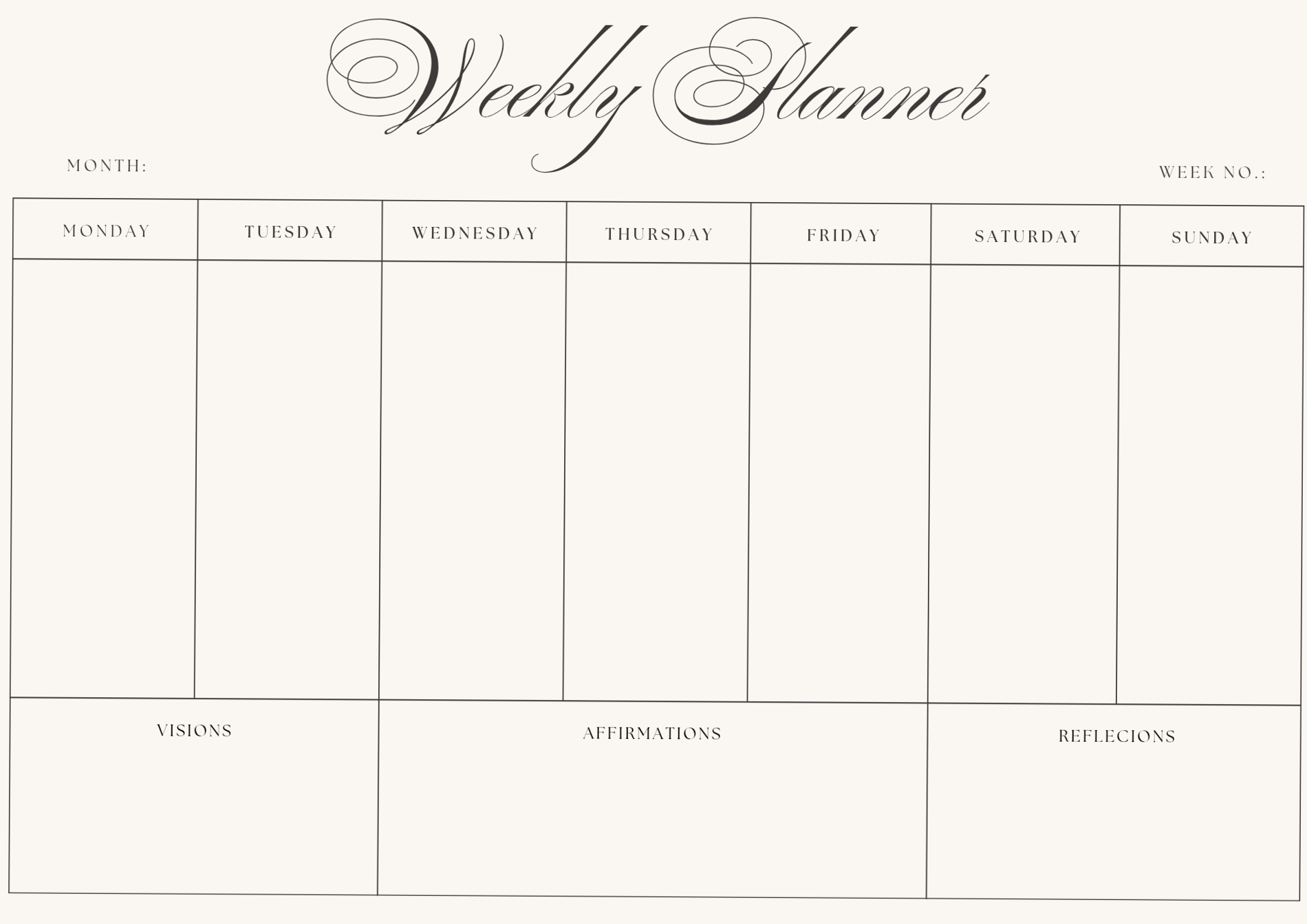 📌 📅 Aesthetic Weekly Planner for Creative Productivity | secret to staying productive