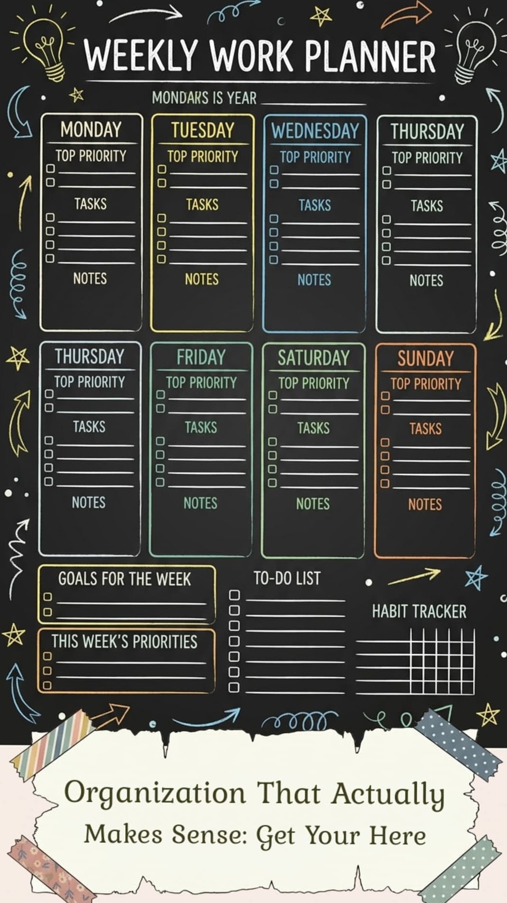 Aesthetic Weekly Planner Ideas for Structured Success — 🌈 💎 dream life manifestation