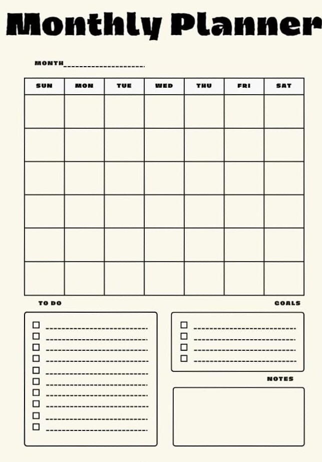 Artful Monthly Planner — Free Printable | artfuldiary.com — 🪄 🖌️ secret to staying productive
