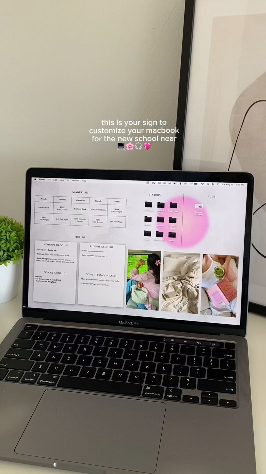 🪄 🌈 Back to School Digital Planner for MacBook & Desktop | dream life manifestation