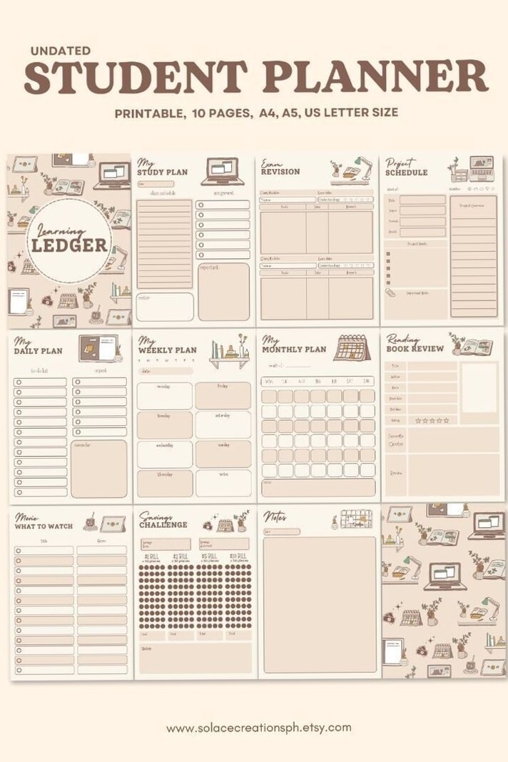 🕯️ ☁️ Back to School Planner: Student Success 24 | dream life manifestation