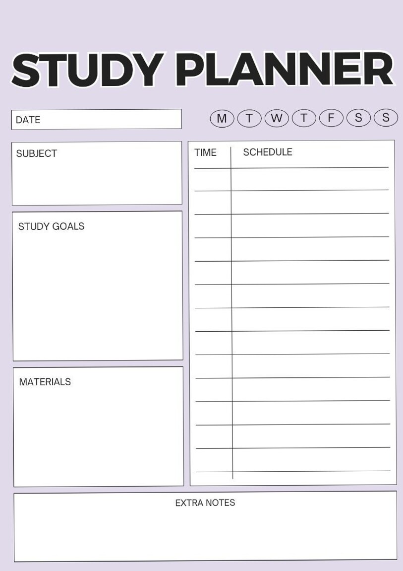 🥂 💍 Back to School Prep: Free Planner & Study Schedule Printable | stay inspired all year long