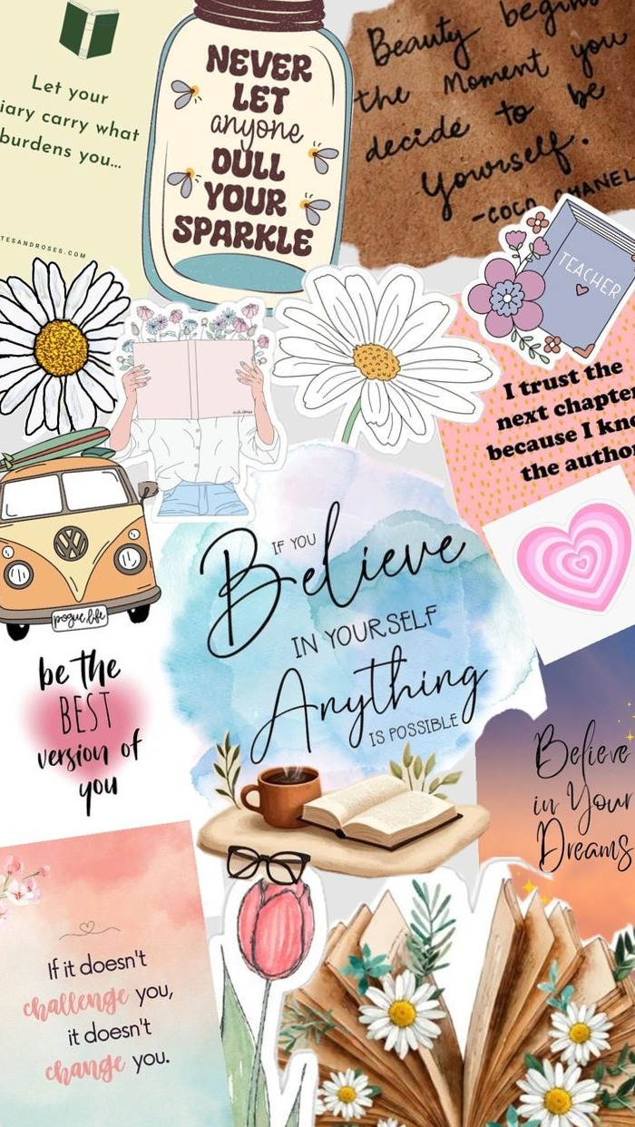 Believe in Yourself – Digital Design Inspiration — 🌸 🥂 romanticize your routine