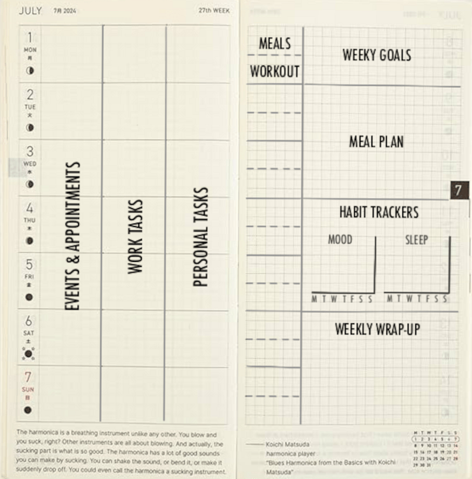 📊 📌 Best Hobonichi Weeks Layout Ideas for Your Needs | stay inspired all year long
