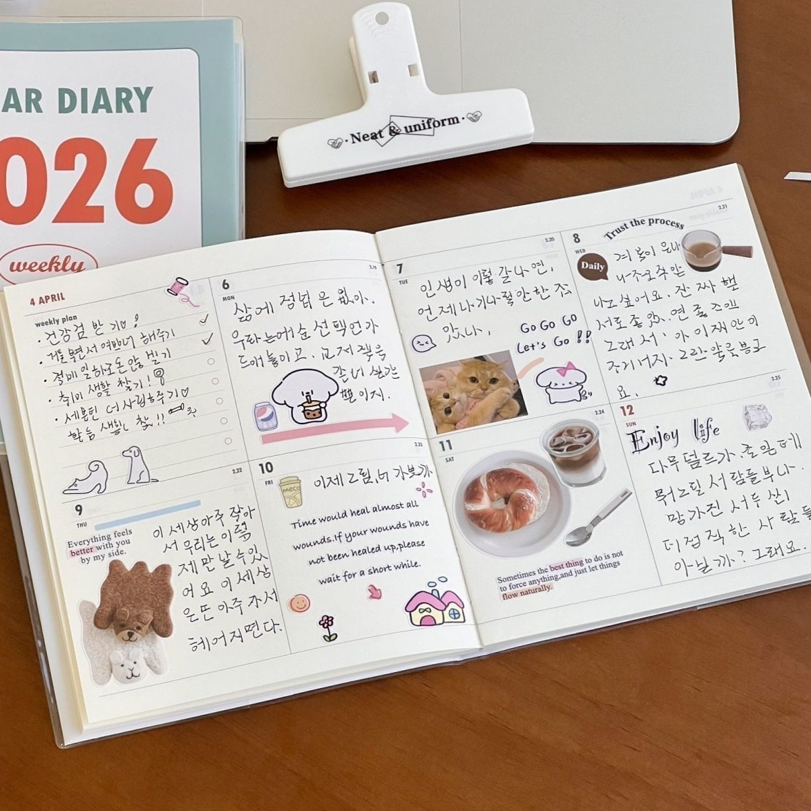 💌 👰 Calendrier Étudiant 2026 — Plans Coréens & Agendas Créatifs | dream life manifestation