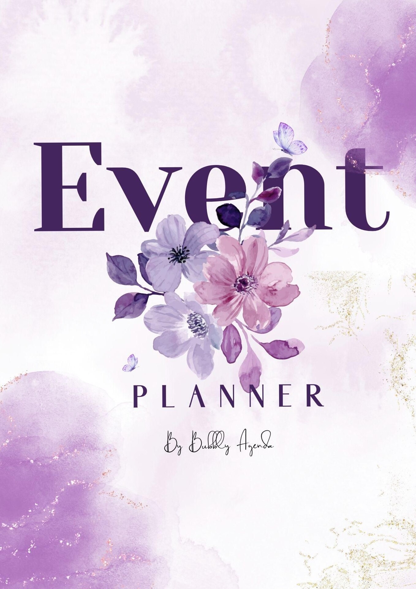 Champagne Lush Party Planner | Purple Floral Luxury Checklist — 🪄 🪄 ultimate printable checklist