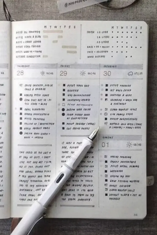 Comment créer un bullet journal minimaliste? — 🌿 ☁️ secret to staying productive