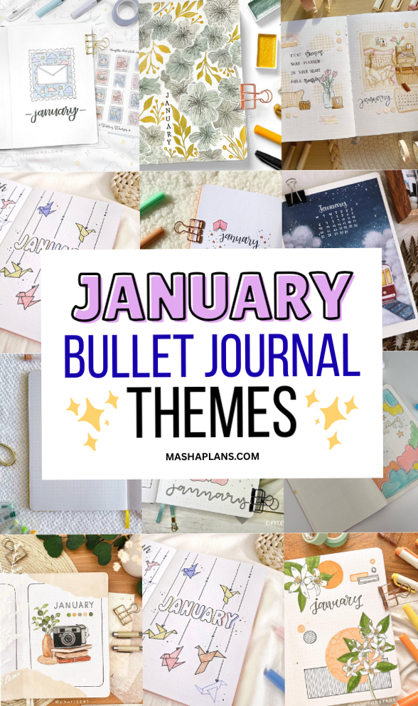 Cozy January BuJo Themes for Creative Planners — 💎 🌈 romanticize your routine