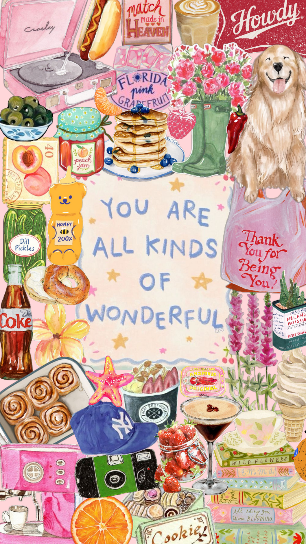 🌈 🎨 Creative Collage Phone Wallpapers for Digital Design & Planners | dream life manifestation