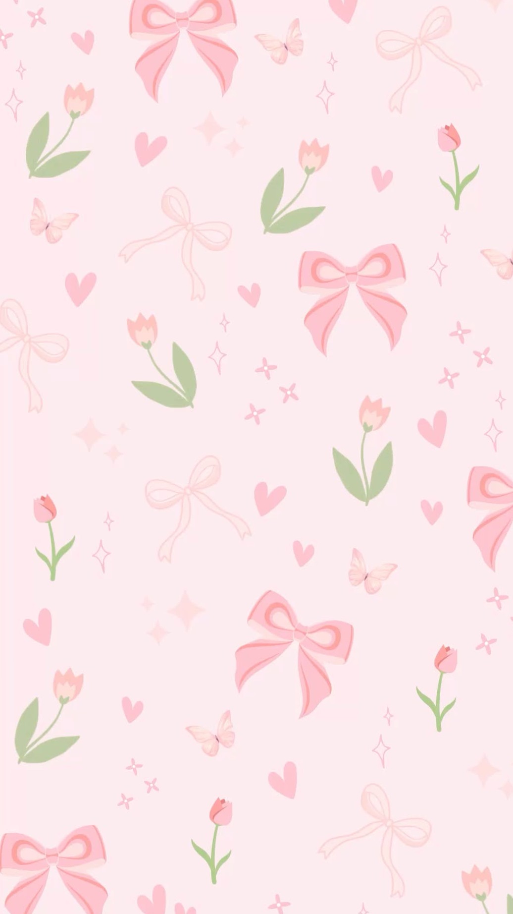 👰 🌸 Cute Pink Coquette Tulip Wallpaper | Soft Aesthetic Bows, Butterflies & Hearts Background | secret to staying productive