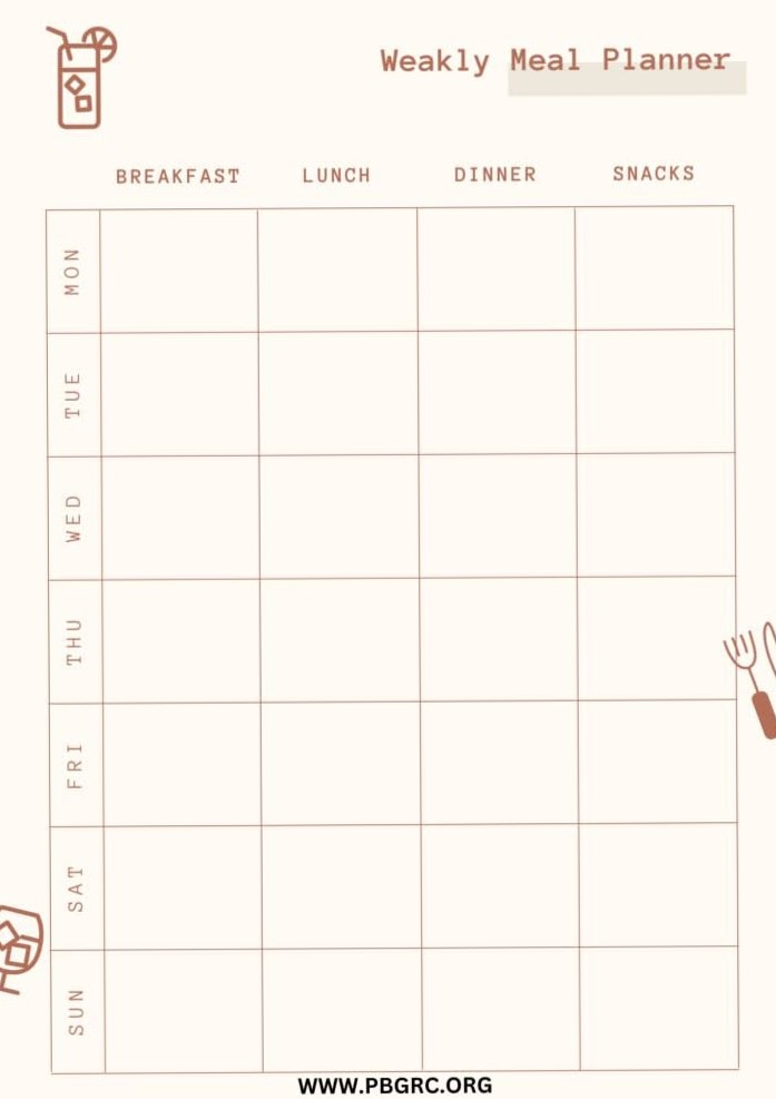 Cute Weekly Meal Planner Templates 2026 — 🖌️ 🎨 stay inspired all year long