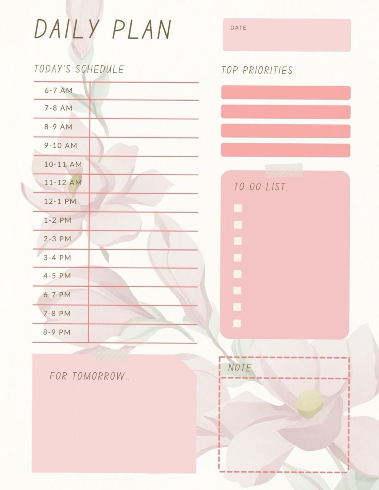 🪄 🌈 Daily Planner 316 1732 | Creative Digital Design Asset | secret to staying productive