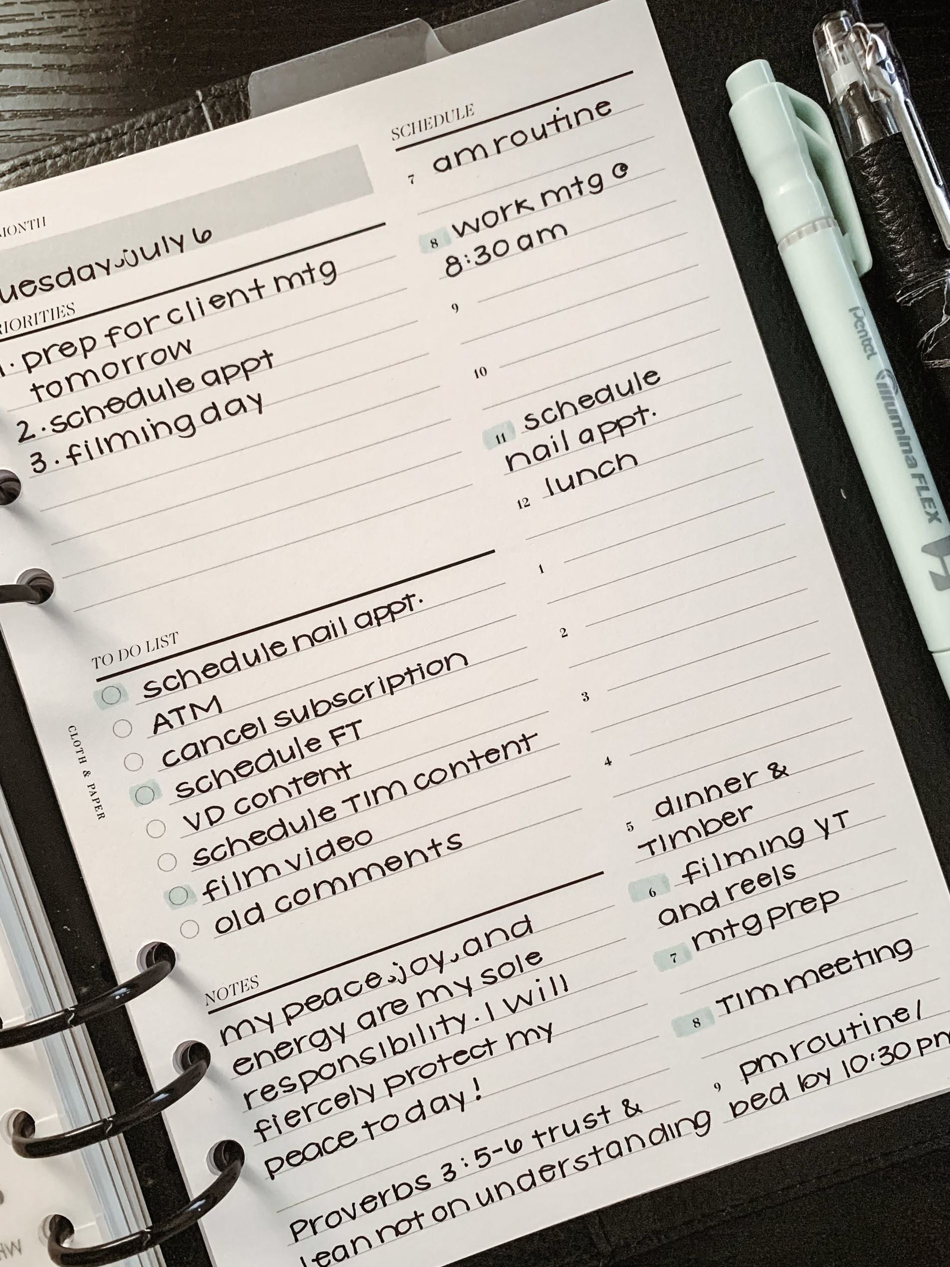 Daily Planning 1331 — Digital Design Planner Assets — 💌 🍰 dream life manifestation