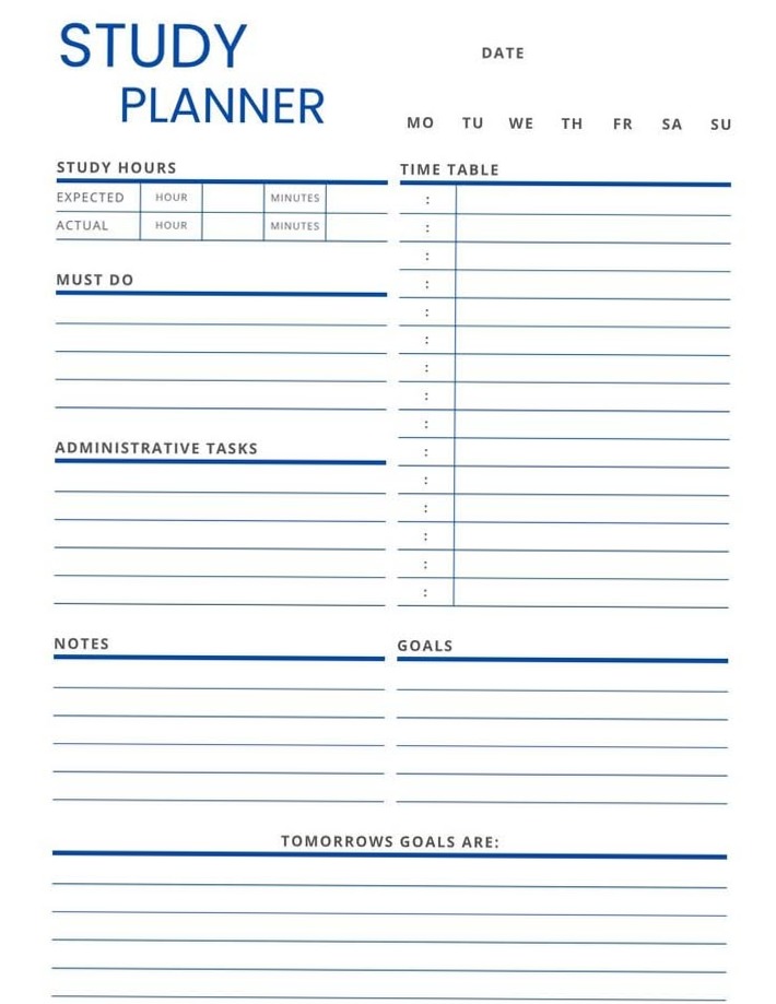 🍰 👰 Daily Study Planner for Creative Productivity | secret to staying productive