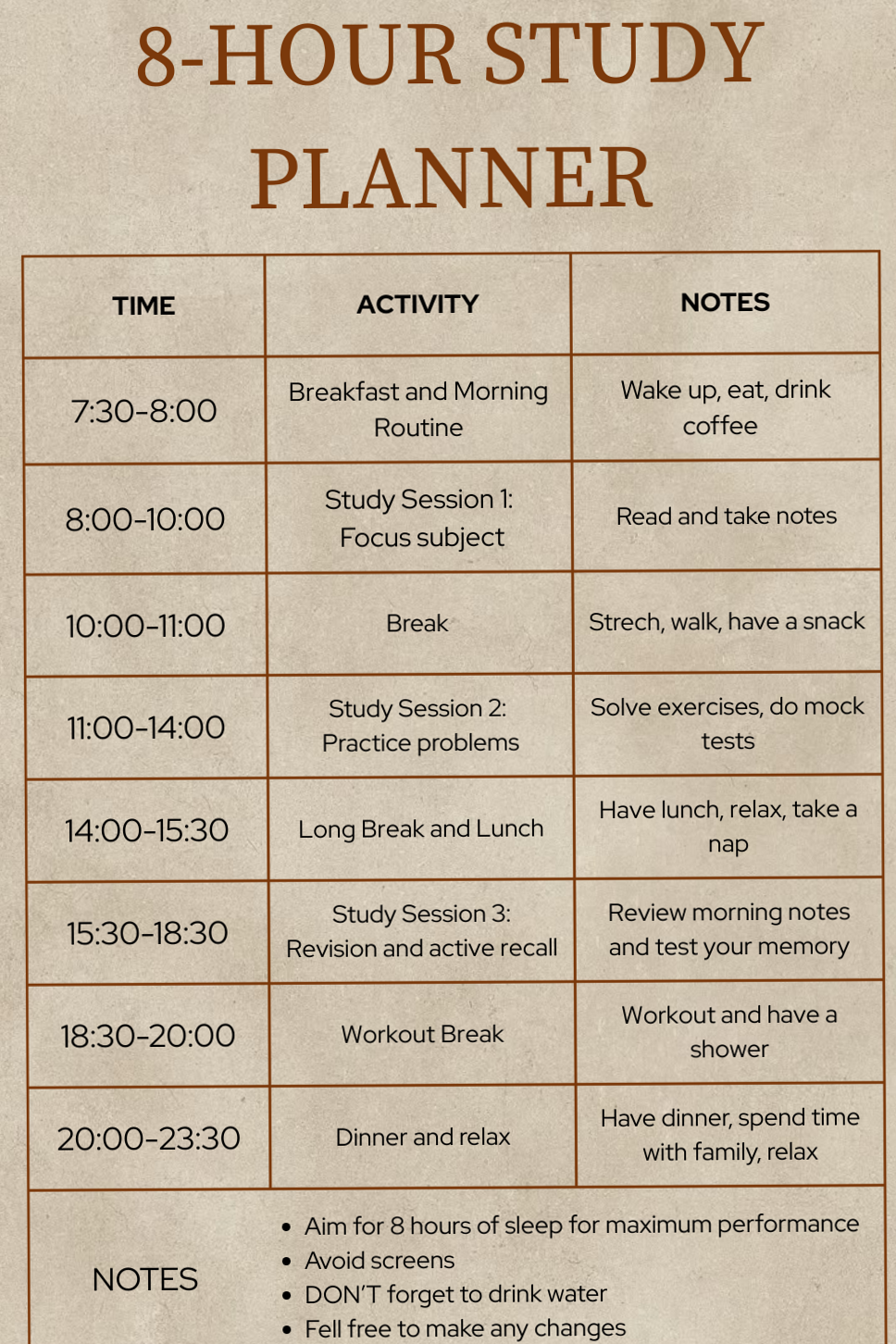 Daily Study Schedule for Digital Design & Planners — ☁️ 🌿 stay inspired all year long
