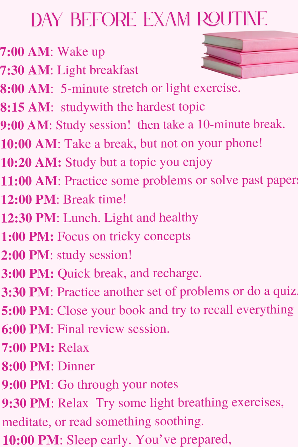 🖇️ 📌 Day Before Exam Planner Layout | Digital Design & Creative Assets | romanticize your routine