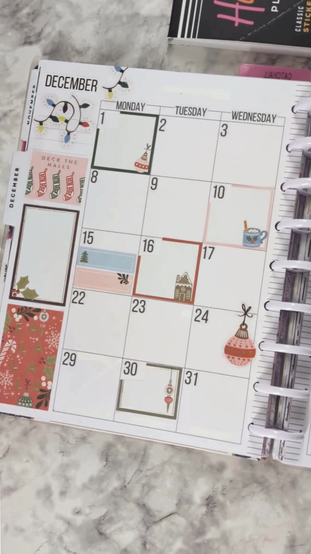📁 📊 December Monthly Christmas Plan With Me — Cheerful Seasons Happy Planner Mega Sticker Book | secret to staying productive