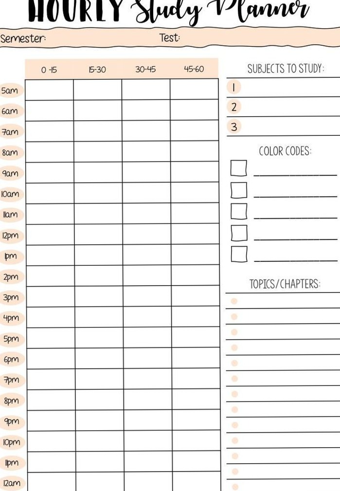 Design Your Ideal Daily Routine with This Stylish Study Planner Printable — 🤍 🎀 romanticize your routine