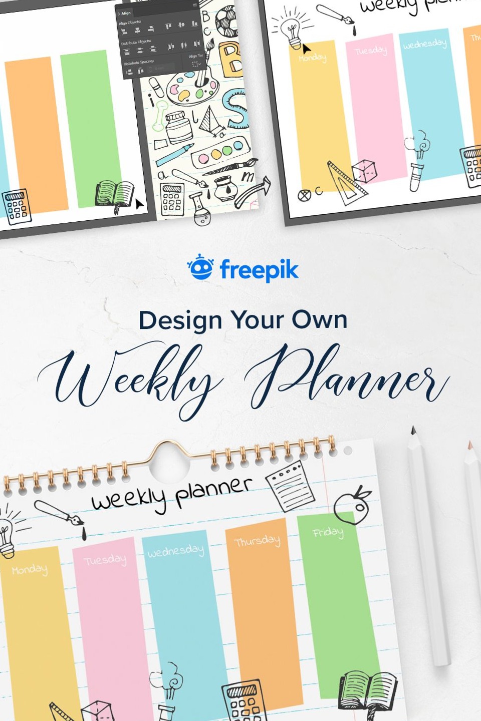 ☁️ 🕯️ Design Your Weekly Planner with Creative Digital Templates | romanticize your routine