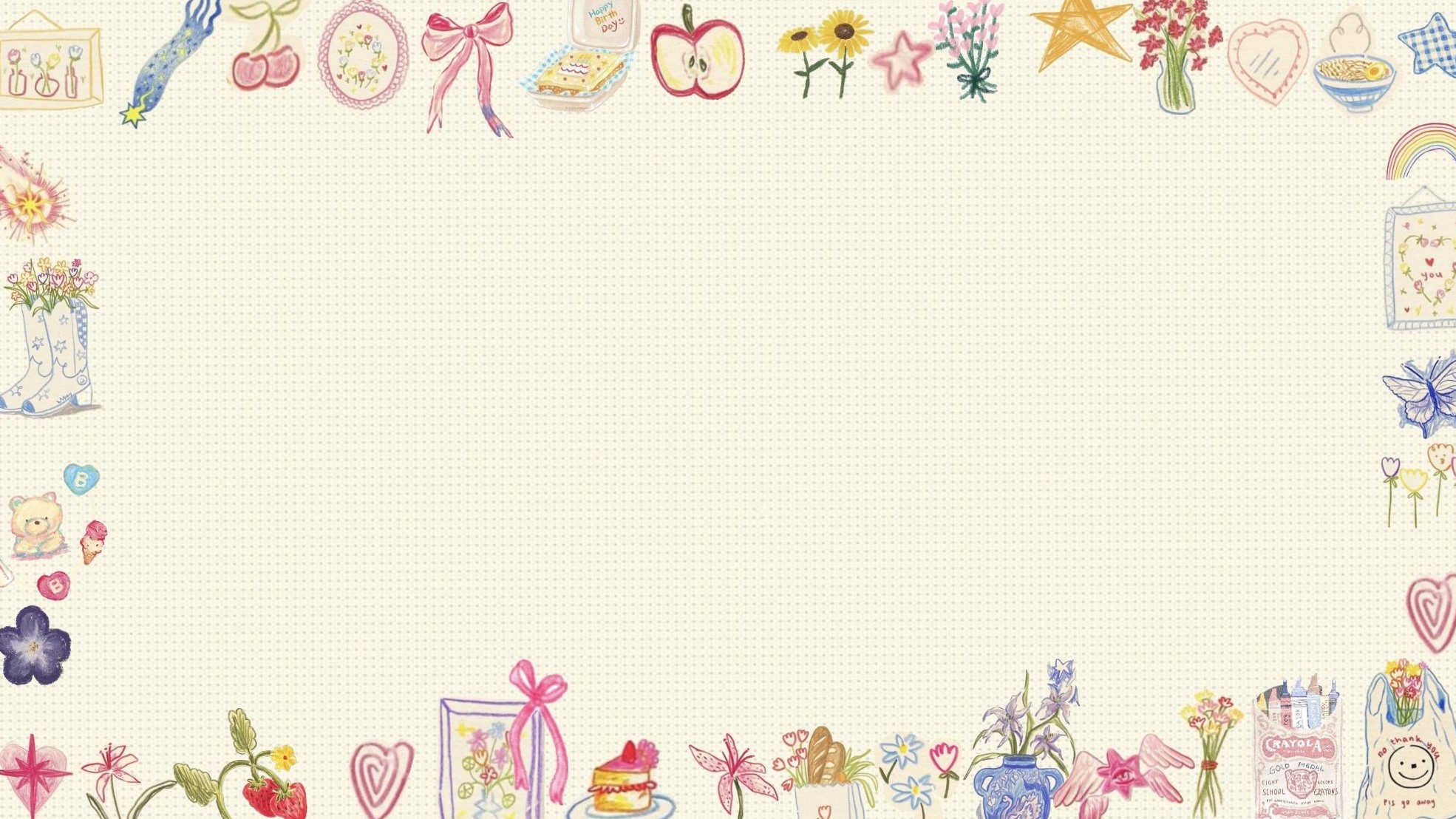 Digital Calendar Backgrounds for Creative Planners — ☁️ 🕯️ secret to staying productive