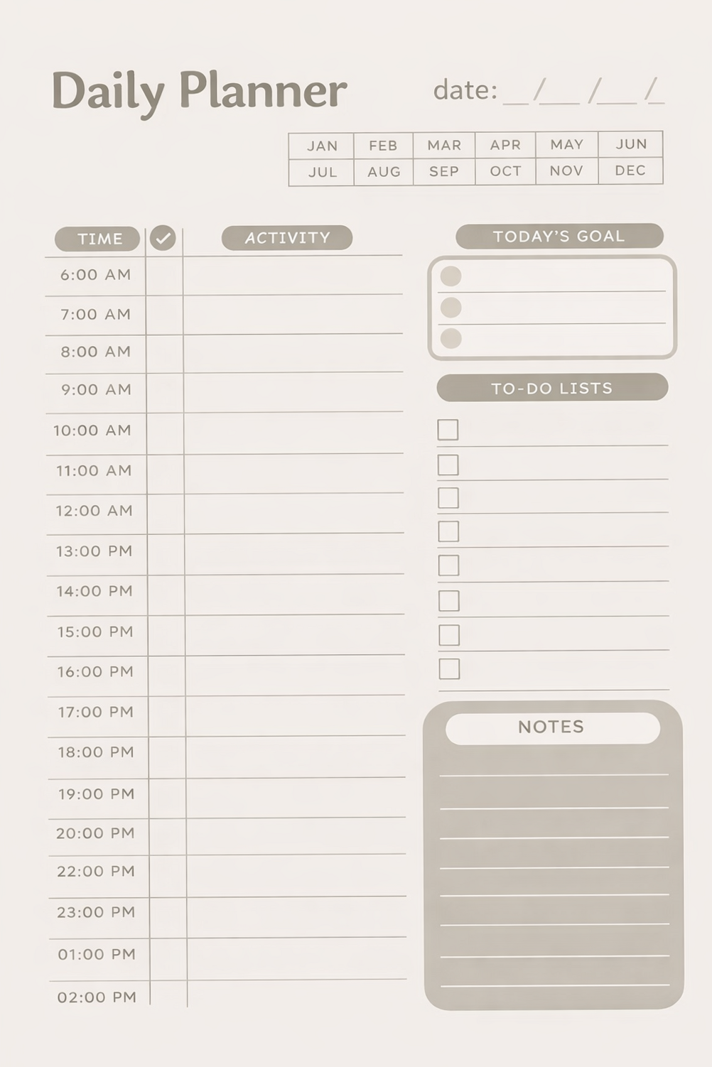 📅 📅 Digital Daily Planner for Creative Productivity | dream life manifestation