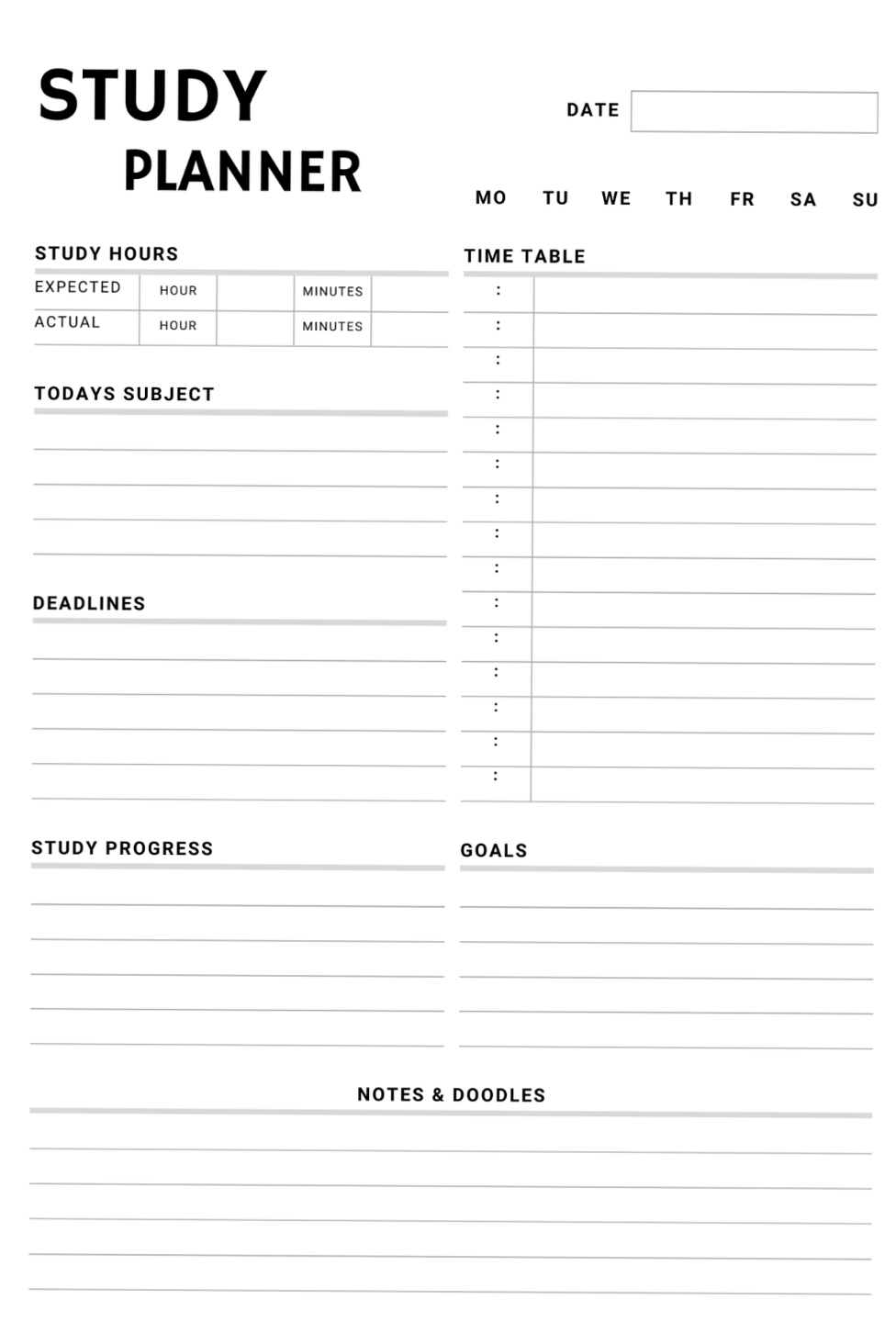 Digital Planner Template for Productivity & Note-Taking — 💌 💍 secret to staying productive
