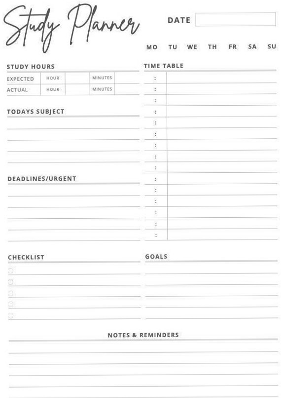 Digital Study Planner Pack | Creative Design Assets — 🍰 💌 secret to staying productive