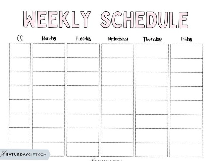 🖌️ 🖌️ dream life manifestation: 39 Cute Free Weekly Planner Templates | 2419