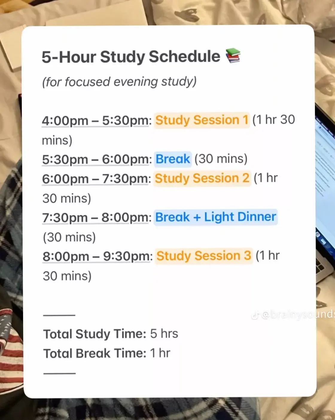 👰 💌 dream life manifestation: 5-Hour Evening Study Schedule for Creative Focus