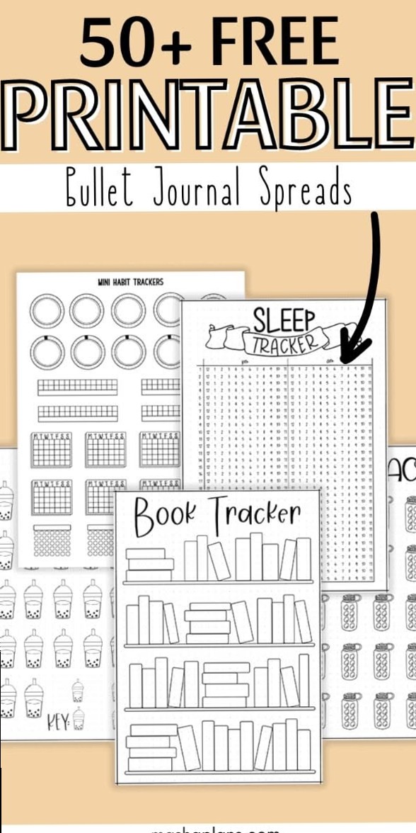 🌿 ☁️ dream life manifestation: 50+ Free Printable Bullet Journal Pages for Creatives