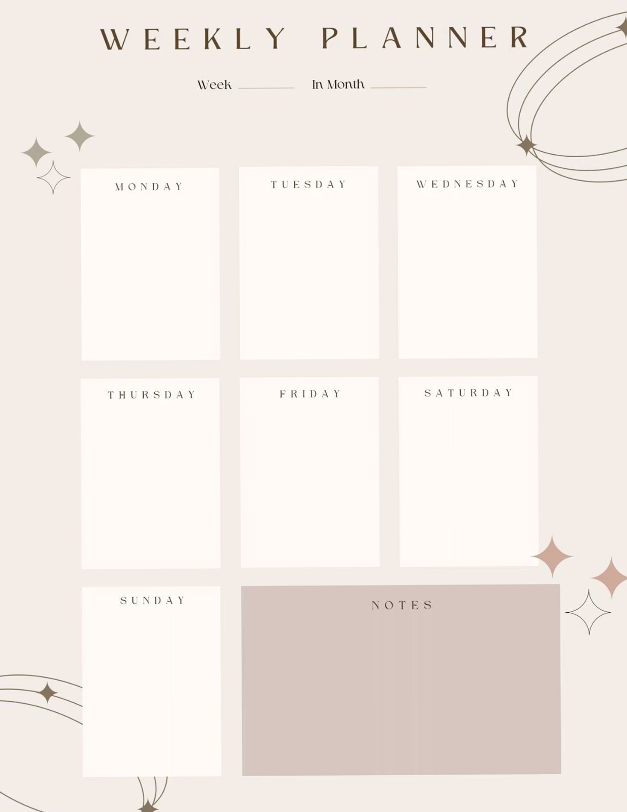 💍 🍰 dream life manifestation: Aesthetic 2024 Printable Planner Design