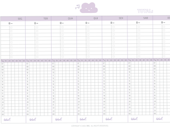 📝 🖇️ dream life manifestation: Cor Lilás Focus — Digital Design Planner Asset