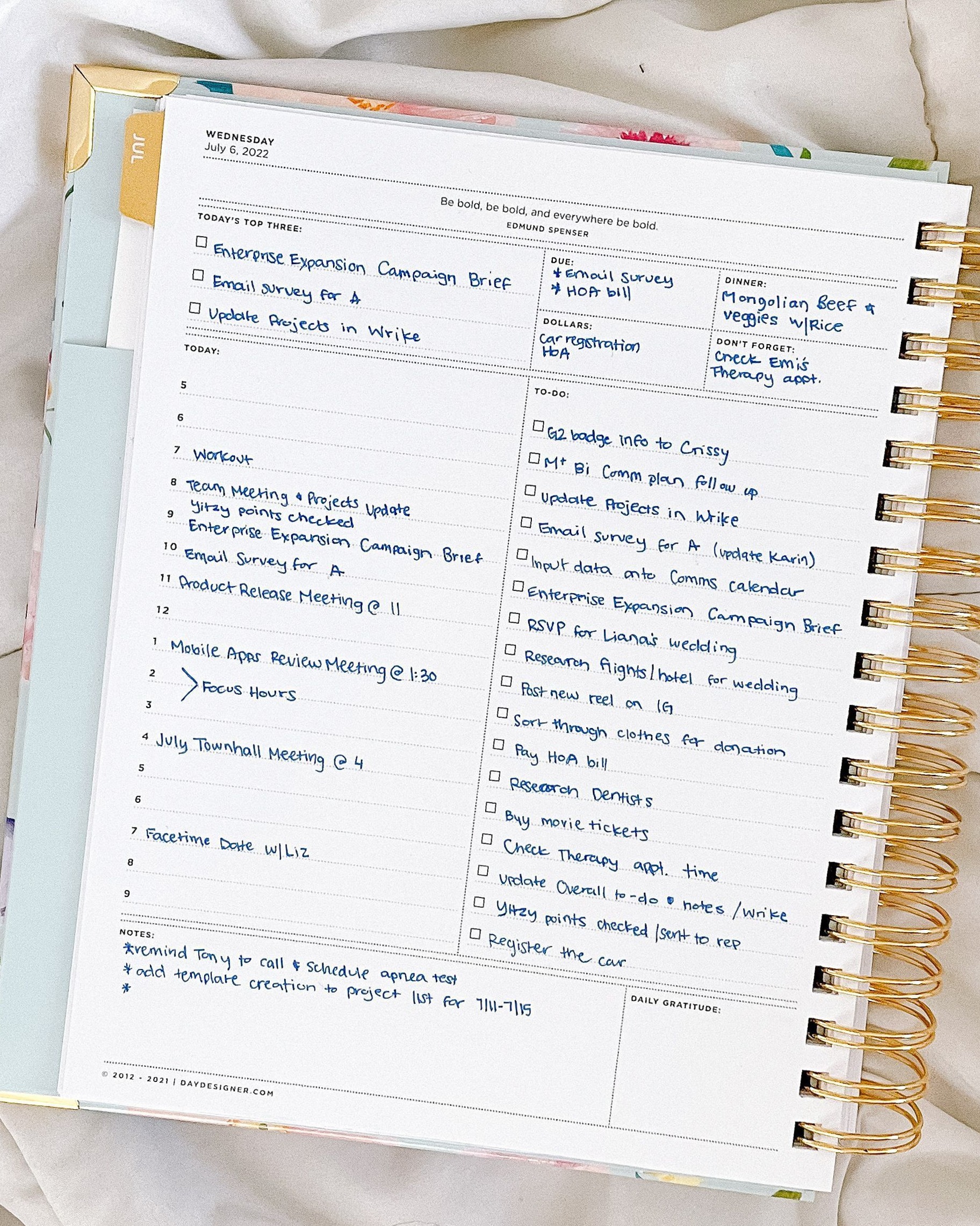 💌 🌸 dream life manifestation: Daily Agenda Management Planner Design