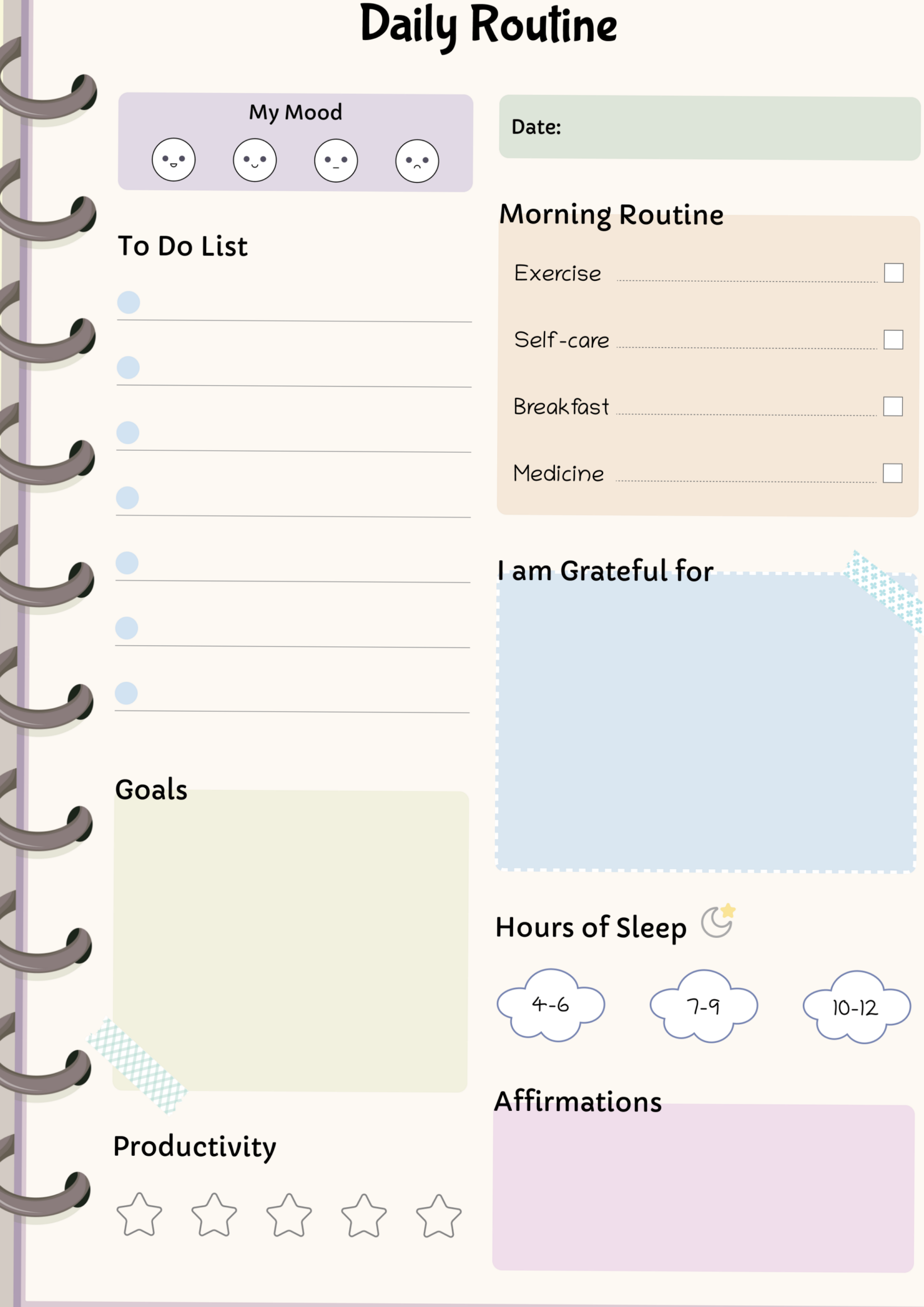 ✨ 🤍 dream life manifestation: Digital Daily Routine for Creative Planners & Designers