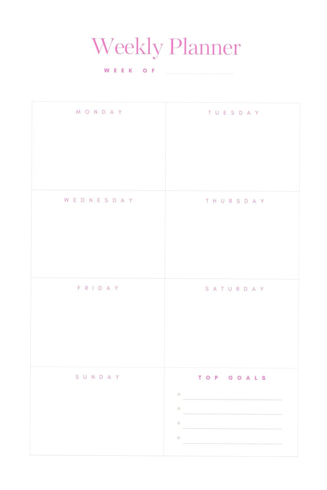 📅 📊 dream life manifestation: Ein Wochenplan für weniger Stress und mehr Klarheit