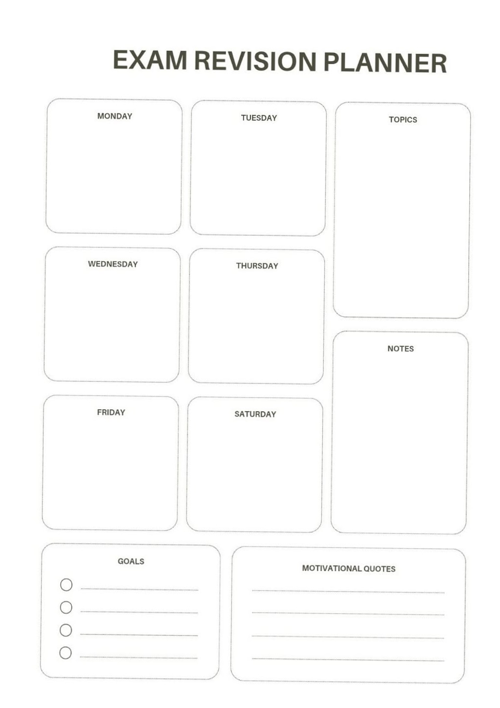 🌈 🪄 dream life manifestation: Exam Revision Planner | Weekly Study Planner for Students – Stay Inspired Year-Round