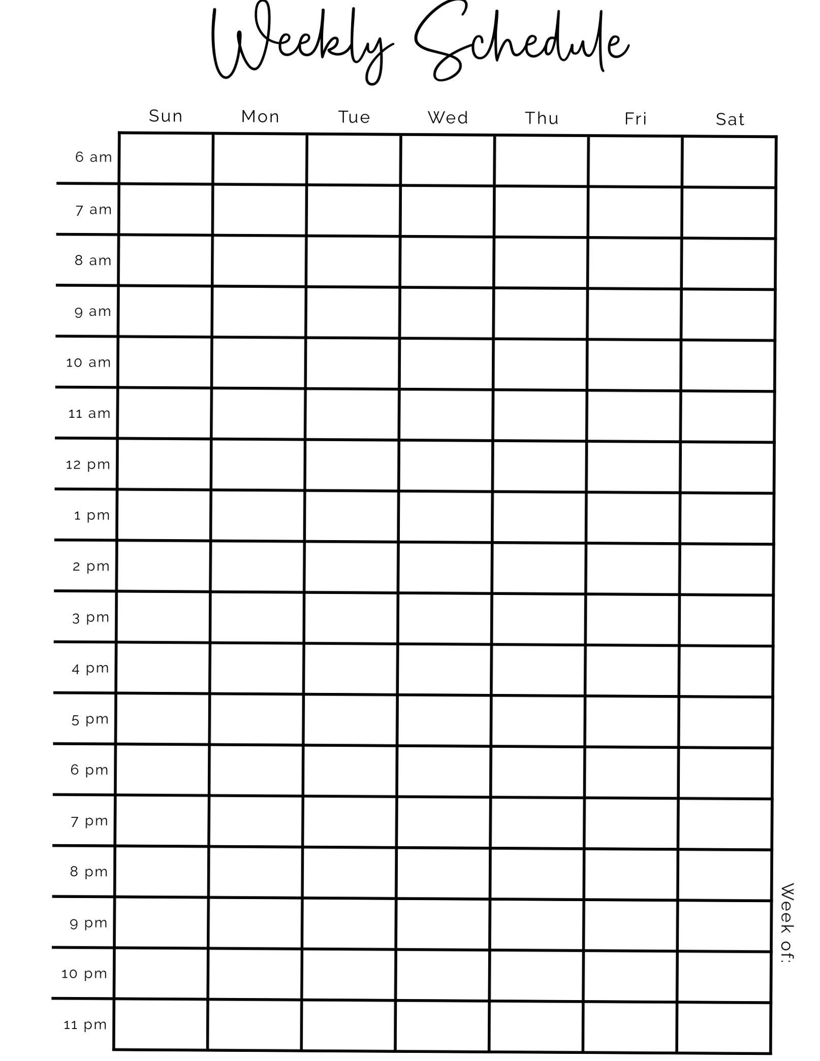 🎨 🎨 dream life manifestation: Free Weekly Schedule Template for Digital Planners